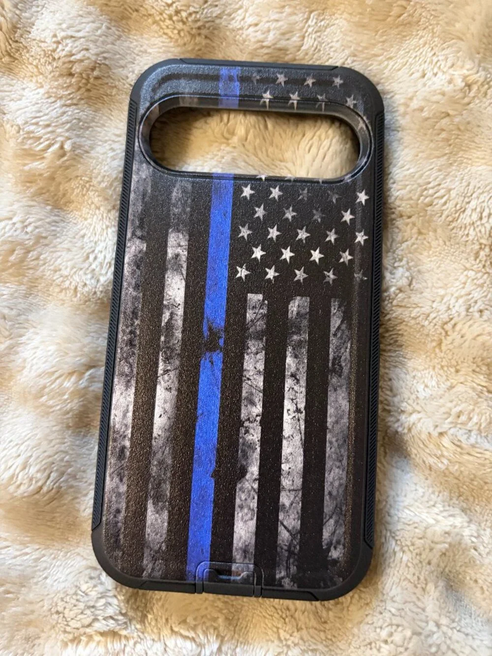 Blue Line Google Pixel 9 Phone Case American Flag Police Support Tough Cover